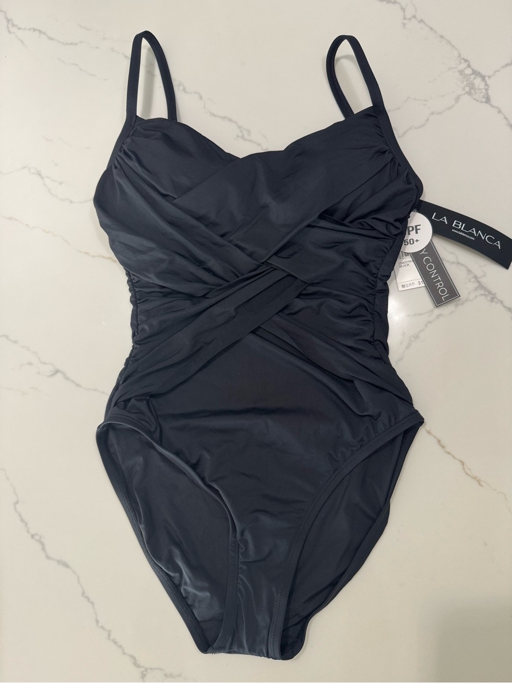 La Blanca Black One-Piece Swimsuit size 6